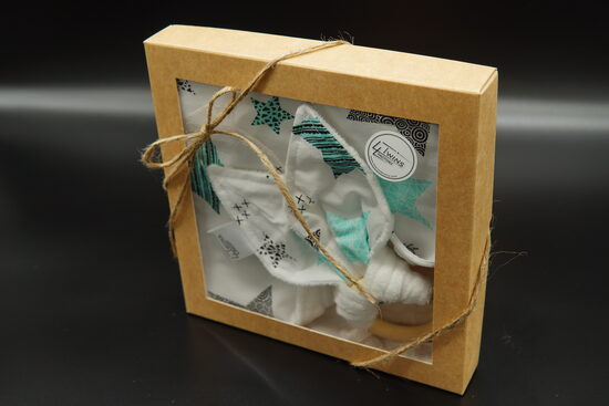 Čaukstošās austiņas un kvadrātiņa komplekts